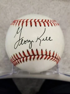 GEORGE KELL HAND SIGNED AUTOGRAPHED RAWLINGS BASEBALL PSA/DNA - Picture 1 of 3