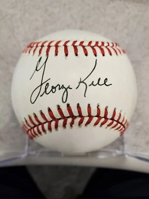 GEORGE KELL HAND SIGNED AUTOGRAPHED RAWLINGS BASEBALL PSA/DNA - Image 1 of 3