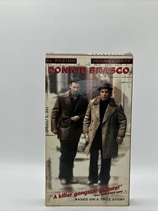 Donnie Brasco VHS Al Pacino Johnny Depp 1987 Vintage - Imagen 1 de 3
