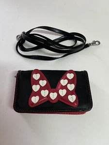 Disney Parks Minnie Mouse Bandolera Cartera sin asas Arco Correa ajustable, PRE-PROPIO - Imagen 1 de 12