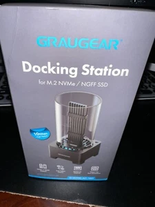 GRAUGEAR M.2 NVMe SATA SSD Enclosure Docking Station, USB 3.2 Gen 2 10Gbps Ex... - Afbeelding 1 van 4