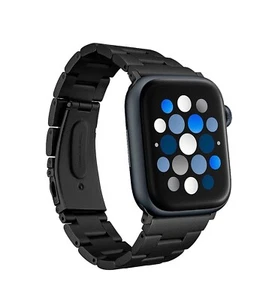 Insignia- Stainless Steel Link Band for Apple Watch 42mm, 44mm, 45mm and Ap... - Zdjęcie 1 z 3