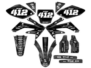 2004-2005 CRF 250 R APACHE Grey Senge Graphics Kit Compatible with Honda - Picture 1 of 10