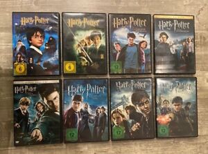 Harry Potter DVD Sammlung alle Filme 1-8 auf DEUTSCH komplett Collection SET