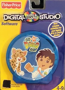 NEW - Fisher-Price Digital Arts & Crafts Studio Software, Go Diego Go, dinosauri - Foto 1 di 1