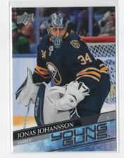 Jonas Johansson 2020-21 Upper Deck Young Guns Rookie RC Card #228 Sabres