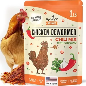 1Lb Roosty's Chicken De-Wormer Powder Chili Mix Chicken Wormer,Poultry De-Wormer - Picture 1 of 12
