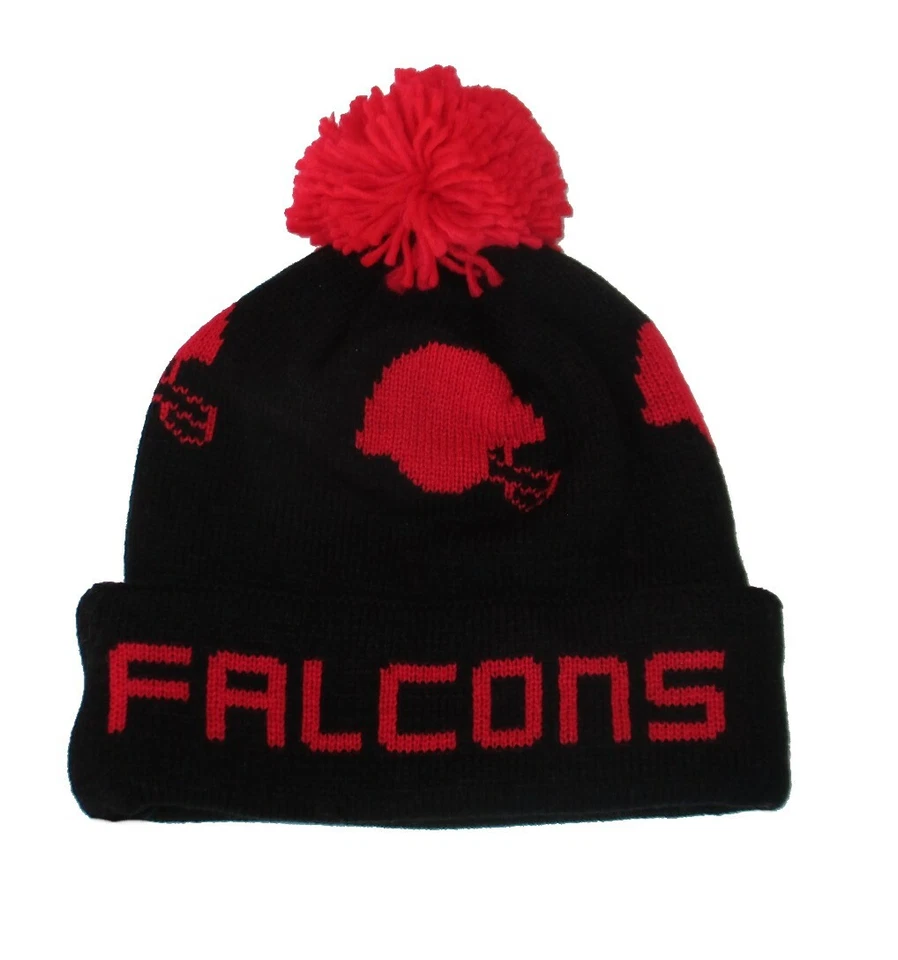 Gorra Mitchell & Ness Atlanta Falcons ida y vuelta tejida gorro - colores del equipo Foto 1 de 1