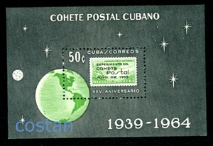 1964 Rocket Mail ricerca volo, aereo/francobollo non emesso 1939, Caraibi, B24, MNH - Foto 1 di 1