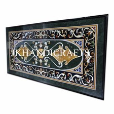 24" X 48" Marble Coffee Table Top Semi Precious stones Peitra Dura Patio Decor 