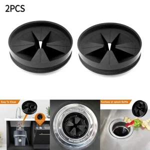 2PCS Splash Guard Sink Splash Guard Stopper For InSinkErator Black Rubber Dispos - Picture 1 of 12