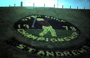 Orig Kodachrome Slide, St Andrews 1978 Golf Championship Flower Display - Picture 1 of 1