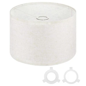 Drum Lamp Shades for Table Lamp 12"x12"x8" Linen Floor Lamp Shade Linen - Picture 1 of 8