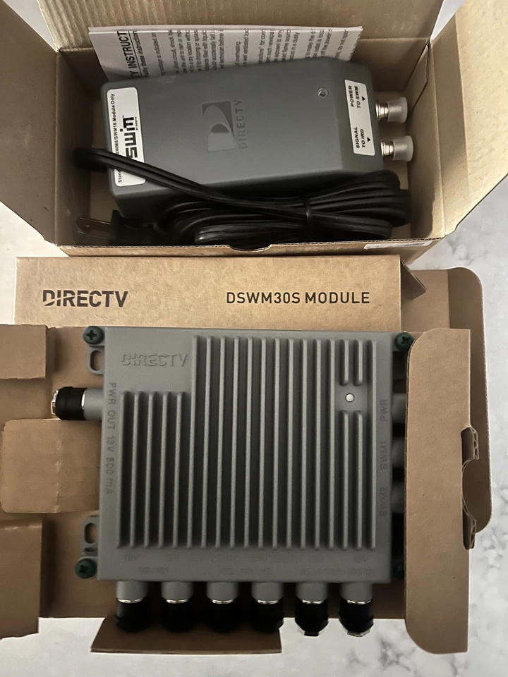 DirecTV SWM Multiswitch 30 SWM with power inserter, 2 splitters - Image 1 of 4
