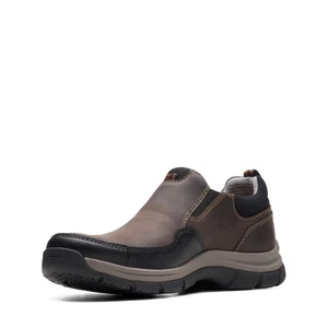 Mocasín Walpath Step marrón oscuro talla 12 ancho Clarks nuevo con etiquetas - Imagen 1 de 6