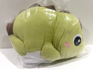 Raro peluche 4 libbre grande simpatico pesato verde marrone peluche 24" dinosauro morbido - Foto 1 di 5