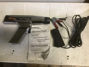 Luz de sincronización cromada Sunpro vintage ¡Funciona!  Probador de temporización de pantalla de estación de servicio - Imagen 1 de 8