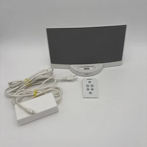 Sistema de música digital Bose SoundDock iPod blanco con cable de alimentación y control remoto - Imagen 1 de 12