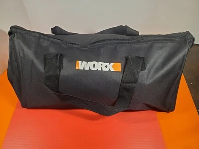 NEW Genuine Large Mouth WORX Zippered Black Tool Bag Soft Side 18”L x 9”H x 8”W - Image 1 of 4