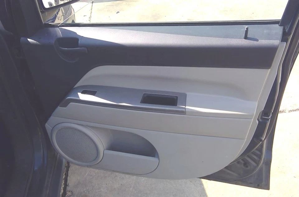 2007 Jeep Compass Front Passenger Right RH Door Trim Panel in Gray & Black - Image 1 of 4