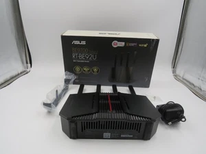 Router ASUS RT-BE92U BE9700 Tri-Band WiFi 7 negro - Imagen 1 de 6