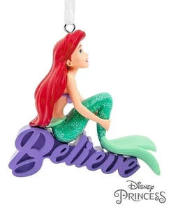 Hallmark Disney Die kleine Meerjungfrau Arielle Glaube hängende Weihnachtsschmuck Box - Bild 1 von 1