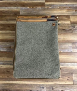 Vintage Hartmann 29 Inch Brown Tweed & Leather Large Rolling Luggage/Suitcase XL - Picture 1 of 19