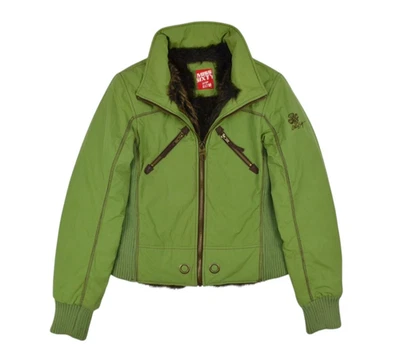 Chaqueta de mujer vintage Y2K Miss Sixty forrada de piel sintética cremallera completa talla L grande Foto 1 de 4