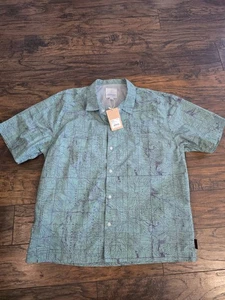 Camisa de manga corta Gramicci Camp - verde para hombre talla grande - Imagen 1 de 12
