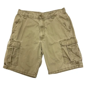 Pantalones Cortos Carga Wrangler Beige Para Hombre 32W 9L Calce Relajado 100% Algodón Cremallera Mosca - Imagen 1 de 12