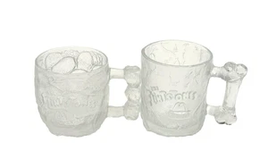 Juego de dos tazas de vidrio McDonald's Flintstones 1993 película RocDonalds - Imagen 1 de 10