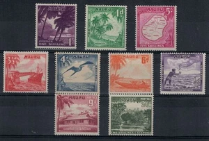 NAURU 1954 Ordentliche Serie 9v MNH ** - Bild 1 von 1