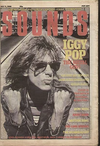 SOUNDS JUL 9 1988 IGGY POP LIME SPIDERS VOW WOW SLAYER CRAZYHEAD WONDERSTUFF - Picture 1 of 1