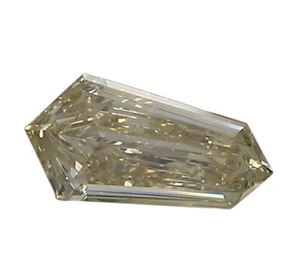 Diamante suelto natural de 0,55 quilates (cometa, elegante amarillo grisáceo, VS1) certificado IGI - Imagen 1 de 7