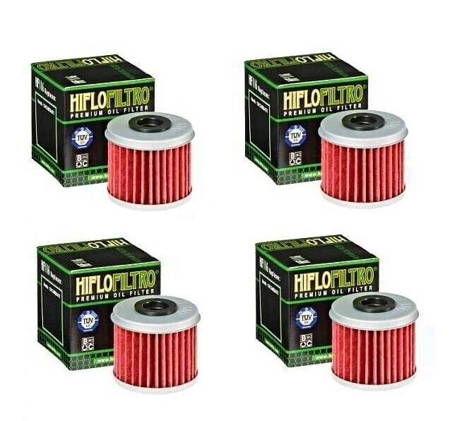 4 filtros de aceite nuevos marca Hiflofiltro Honda TRX450R TRX450ER CRF 250R 450R X RX RW Foto 1 de 1