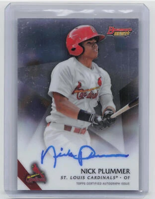 2015 Bowman's Best #B15-NP Nick Plummer Best of 2015 Autographs - Image 1 of 2