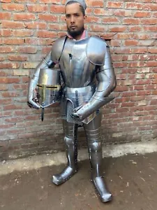 Medieval Templar Knight Wearable Suit Of Armor Combat Full Body Crusader Armour - Picture 1 of 9