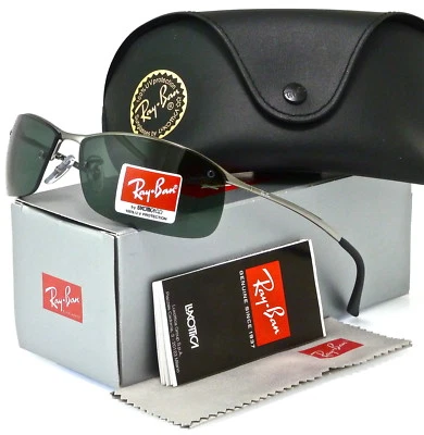 Ray-Ban RB3183 Gunmetal l Green Classic RB3183 004/71 63mm - Image 1 of 3
