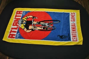VTG 1996 Atlanta Olympics Towel Centennial Games Towel Cycling Bicycle 96 A3222S - Bild 1 von 4