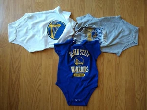 Golden State Warriors 18 Months Bodysuits Set Basketball SS Boys Girls NBA NEW - Picture 1 of 7