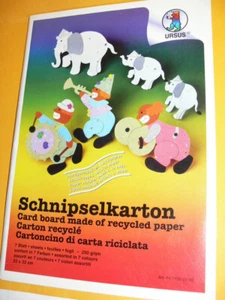 Ursus - Schnipselkarton - handgeschöpft - 7 Blatt - 7 Farben - Neu&Ovp - - Bild 1 von 1