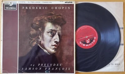 Samson Francois Chopin 24 Preludes LP Columbia 33CX 1877 Mono UK ED1 - Image 1 of 2
