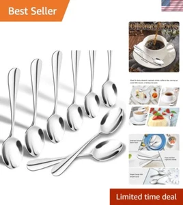 Vielseitige Mini Löffel für Espresso, Desserts und Tee - 8er Set Edelstahl - Bild 1 von 8