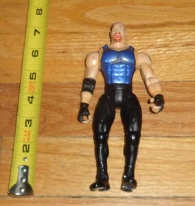 1999 WCW NWO Marvel Bill Goldberg Wresting figure WWF WWE HOF Blue Shirt - Picture 1 of 2