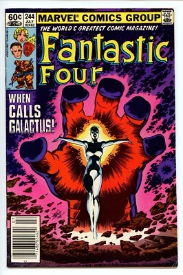 Fantastic Four #244 - 1st App of Frankie Raye as Nova - John Byrne - 1982 VF- - Image 1 of 2