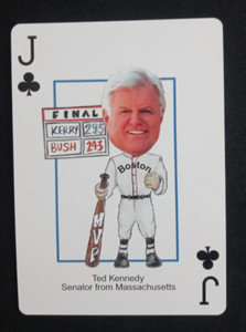 John F. Kerry Presidential Deck Playing Card Ted Kennedy Jack Clubs