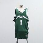 Vintage Michigan State Basketball Jersey Game Worn Used Authentic Sewn Nike