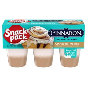 Cinnabon Bakery inspirierte aromatisierte Puddingbecher, 3,25 Unzen 6 Stück - Bild 1 von 12