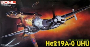 RARE DML Golden Wings 1/72 He219A-0 UHU (EAGLE OWL) German WW2 Night Fighter - Picture 1 of 21