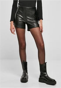 Urban Classics Ladies Synthetic Leather Shorts Hose - Bild 1 von 10